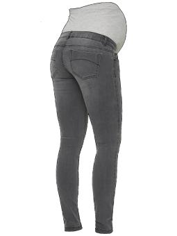 Jeans Maternité Slim Lola Gris – Confort et Soutien pour une Grossesse Stylée