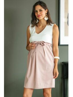 Robe Droite Bimatière de Grossesse Adele