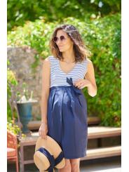 Robe Droite Bimatière de Grossesse Adele