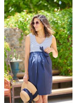 Robe Droite Bimatière de Grossesse Adele