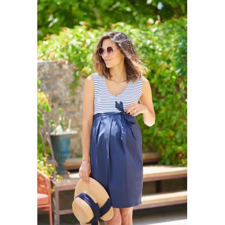 Robe Droite Bimatière de Grossesse Adele