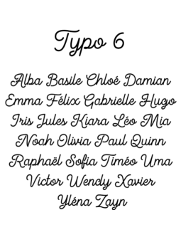 Typo 6 Personnalisation