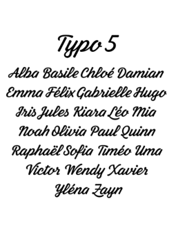 Typo 5 Personnalisation