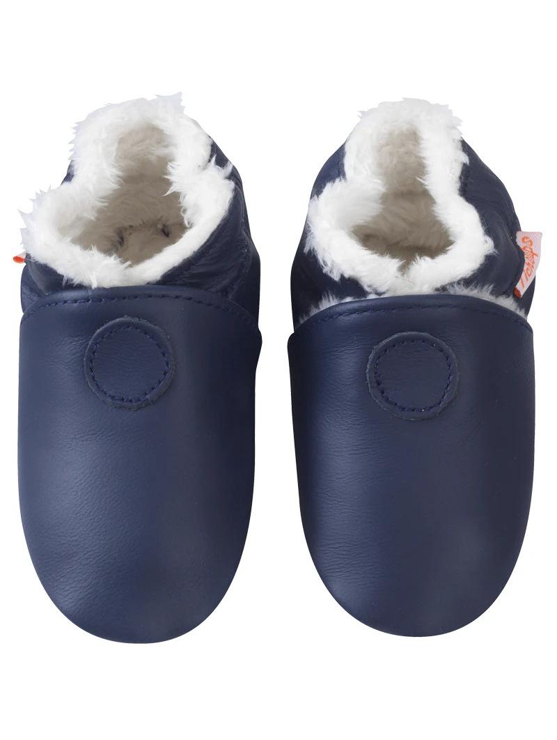 Chaussons Bébé Cuir Souple Fourrés : L'Écrin de Chaleur pour les Premiers Pas