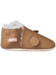 Chaussons B&eacute;b&eacute; Cuir Souple Fourr&eacute;s Colin le Chien : Chaleur et Premiers Pas en Douceur