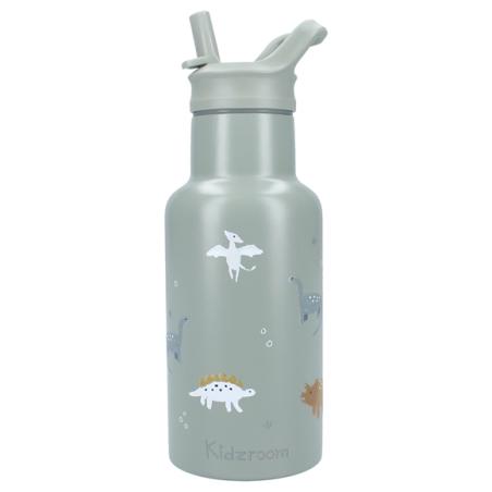 Gourde Enfant Isotherme Kidzroom (350 ml) – Acier Inoxydable, Paille Intégrée
