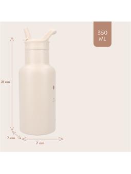 Gourde Enfant Isotherme Kidzroom (350 ml) – Acier Inoxydable, Paille Intégrée