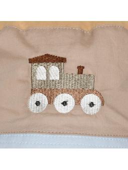 Bob en coton biologique brodé Karl