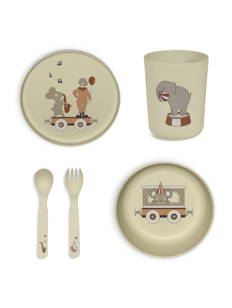 Coffret repas complet en PLA Marius (5 pièces)