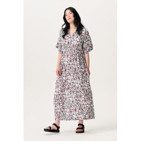 Robe Longue de grossesse et d'allaitement Noppies - Imprimé Three Color Flower