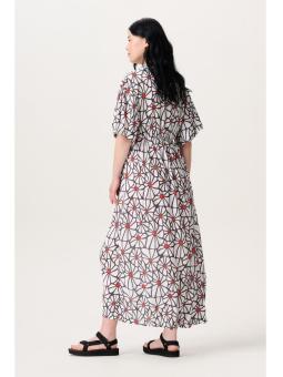 Robe Longue de grossesse et d'allaitement Noppies - Imprimé Three Color Flower