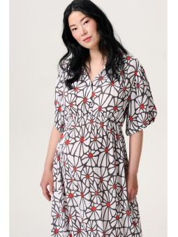 Robe Longue de grossesse et d'allaitement Noppies - Imprimé Three Color Flower