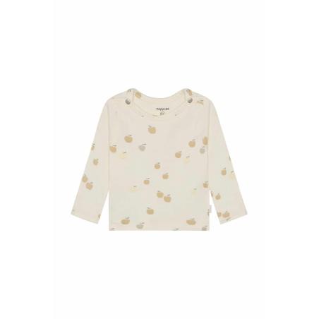 T-shirt manches longues bébé Noppies - Imprimé pommes en coton bio