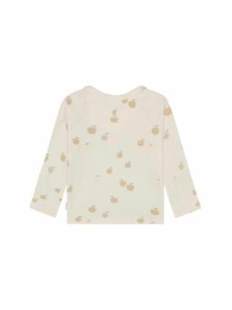 T-shirt manches longues bébé Noppies - Imprimé pommes en coton bio