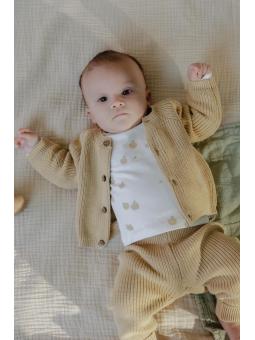 T-shirt manches longues bébé Noppies - Imprimé pommes en coton bio