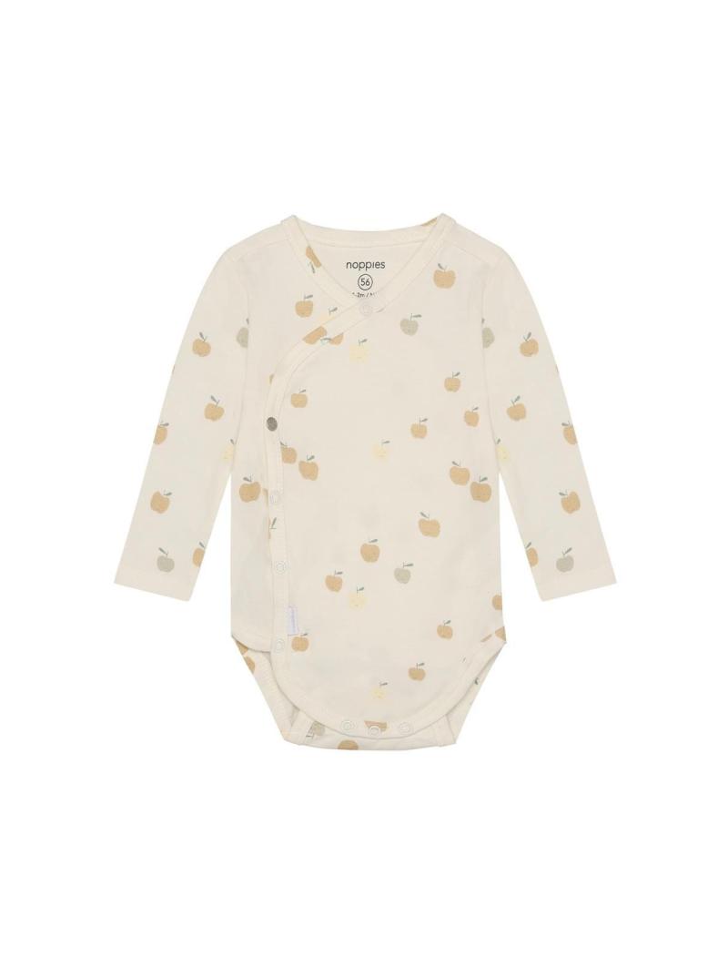 Body manches longues bébé Noppies - Imprimé pommes en coton bio
