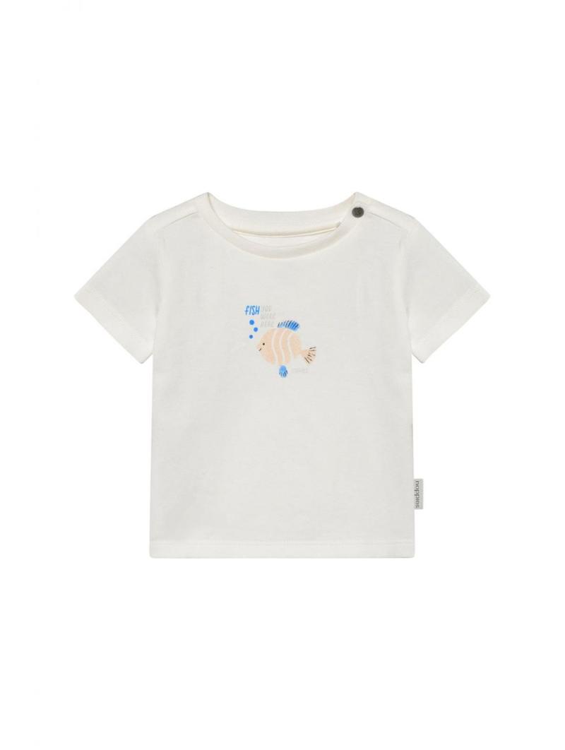 T-shirt manches courtes bébé Noppies - Motif poisson en coton bio