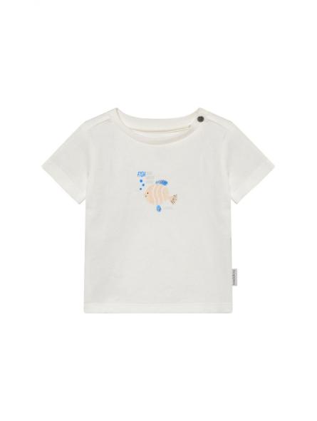 T-shirt manches courtes bébé Noppies - Motif poisson en coton bio