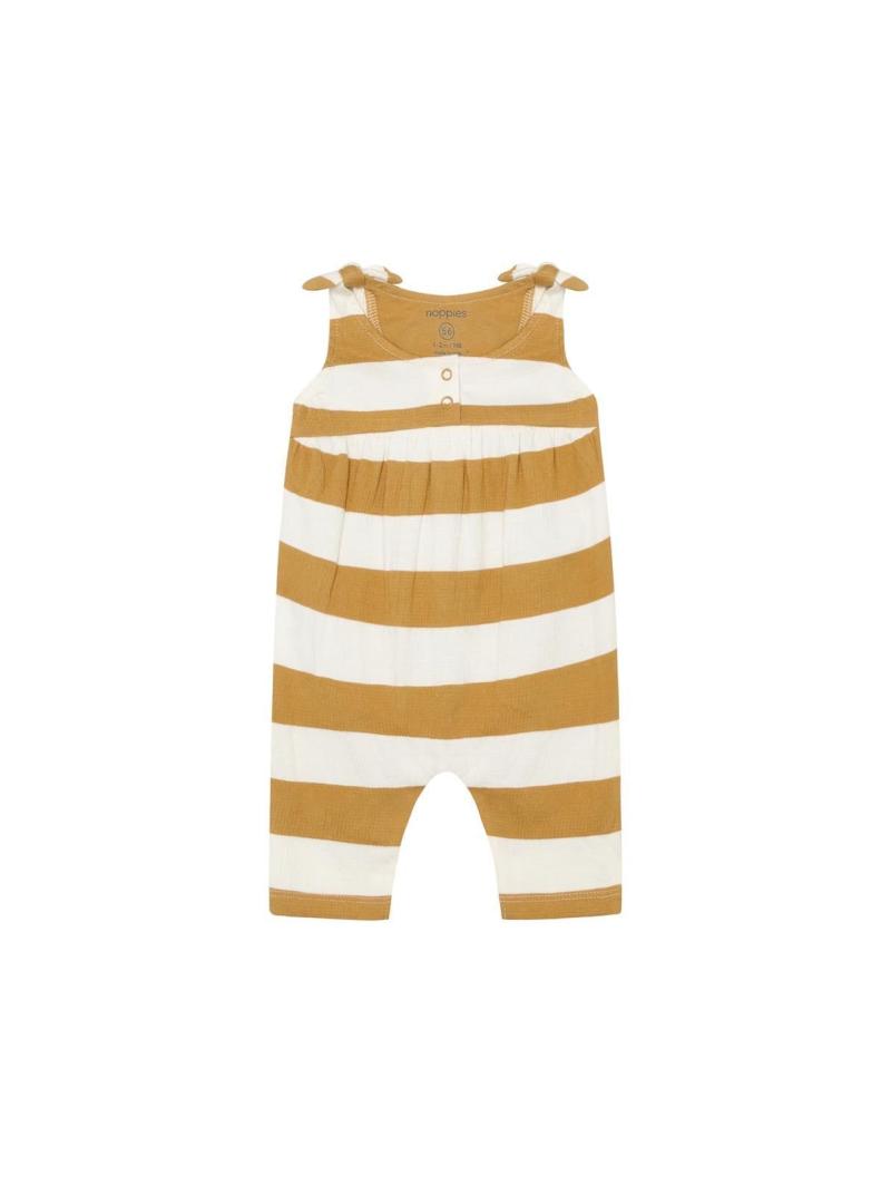 Combishort sans manches bébé Noppies - Rayures Prairie Sand