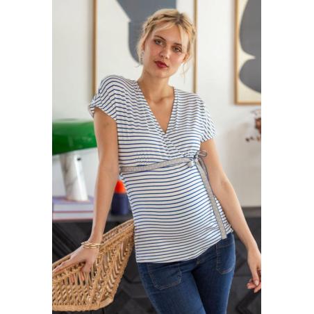Top Kimono Marinière Irma - Grossesse et Allaitement