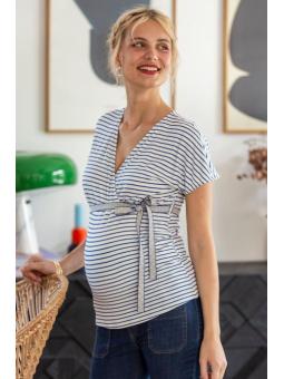 Top Kimono Marinière Irma - Grossesse et Allaitement