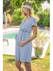 Robe Kimono Marini&egrave;re Isis - Grossesse et Allaitement