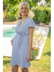 Robe Kimono Marini&egrave;re Isis - Grossesse et Allaitement