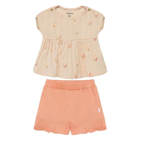 Ensemble Bébé Fille - Duo Gourmand (Top Glaces & Short Muted Clay)