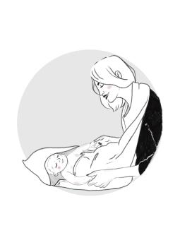 Cape de bain Tablier en Bambou (100x100 cm) - Douceur & Mains Libres