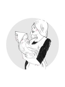 Cape de bain Tablier en Bambou (100x100 cm) - Douceur & Mains Libres