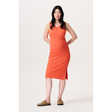 Robe de grossesse et d'allaitement en coton bio - Grenadine