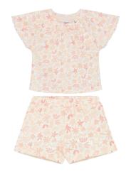 Ensemble B&eacute;b&eacute; Fille T-shirt/Short - Total Look Imprim&eacute; Coquillages