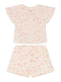 Ensemble Bébé Fille T-shirt/Short - Total Look Imprimé Coquillages