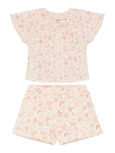 Ensemble Bébé Fille T-shirt/Short - Total Look Imprimé Coquillages