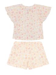Ensemble B&eacute;b&eacute; Fille T-shirt/Short - Total Look Imprim&eacute; Coquillages