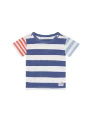 T-shirt B&eacute;b&eacute; Gar&ccedil;on Icecream - Rayures Intemporelles (Dusty Blue)