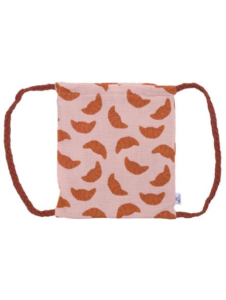 Petit Sac à Dos en Double Gaze - Bretelles Tressées