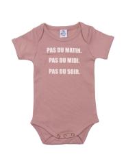 Body B&eacute;b&eacute; "Pas du Matin" - Humour & Douceur (Manches Courtes ou Longues)