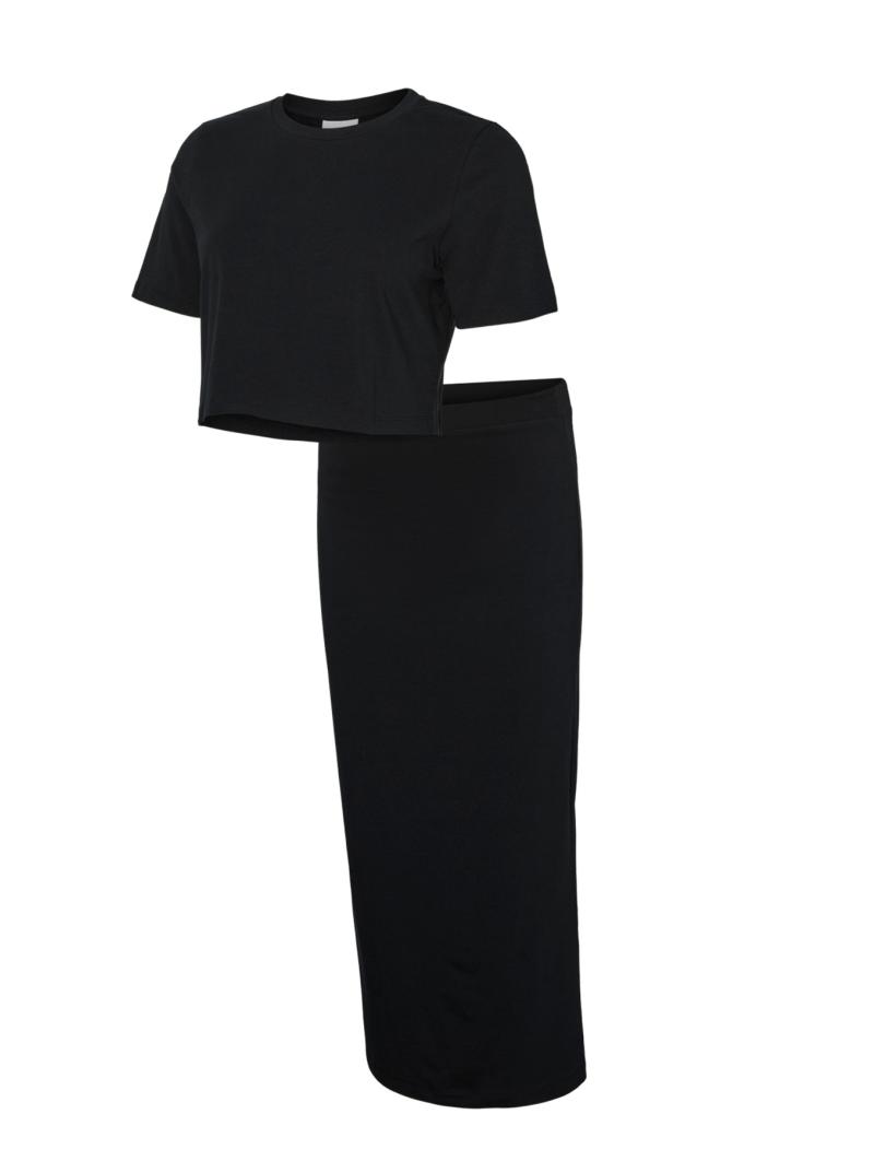 Ensemble Grossesse et Allaitement Kerry - Top Cropped & Jupe