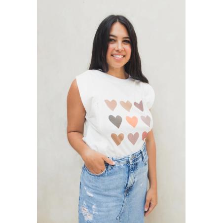 Débardeur d'allaitement Cœurs – Légèreté, douceur et style pour les mamans allaitantes