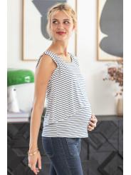 D&eacute;bardeur de Grossesse et Allaitement Maya Marin - Style Intemporel