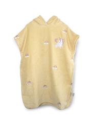 Poncho de Plage enfant Brod&eacute; en coton bio GOTS