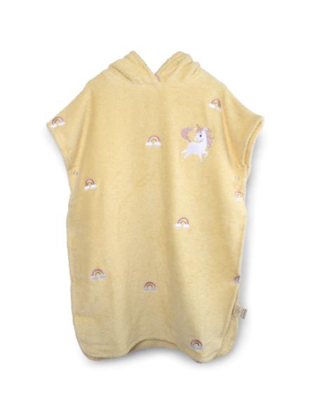 Poncho de Plage enfant Brodé en coton bio GOTS