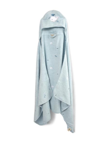 Cape de bain enfant avec capuche – Coton bio GOTS