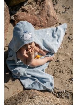 Cape de bain enfant avec capuche – Coton bio GOTS