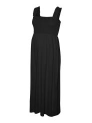 Robe Longue de Maternit&eacute; & Allaitement "Julia" &ndash; Confort Smock&eacute; en coton bio