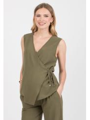 Gilet pr&eacute;maman crois&eacute; Maddox &eacute;l&eacute;gant