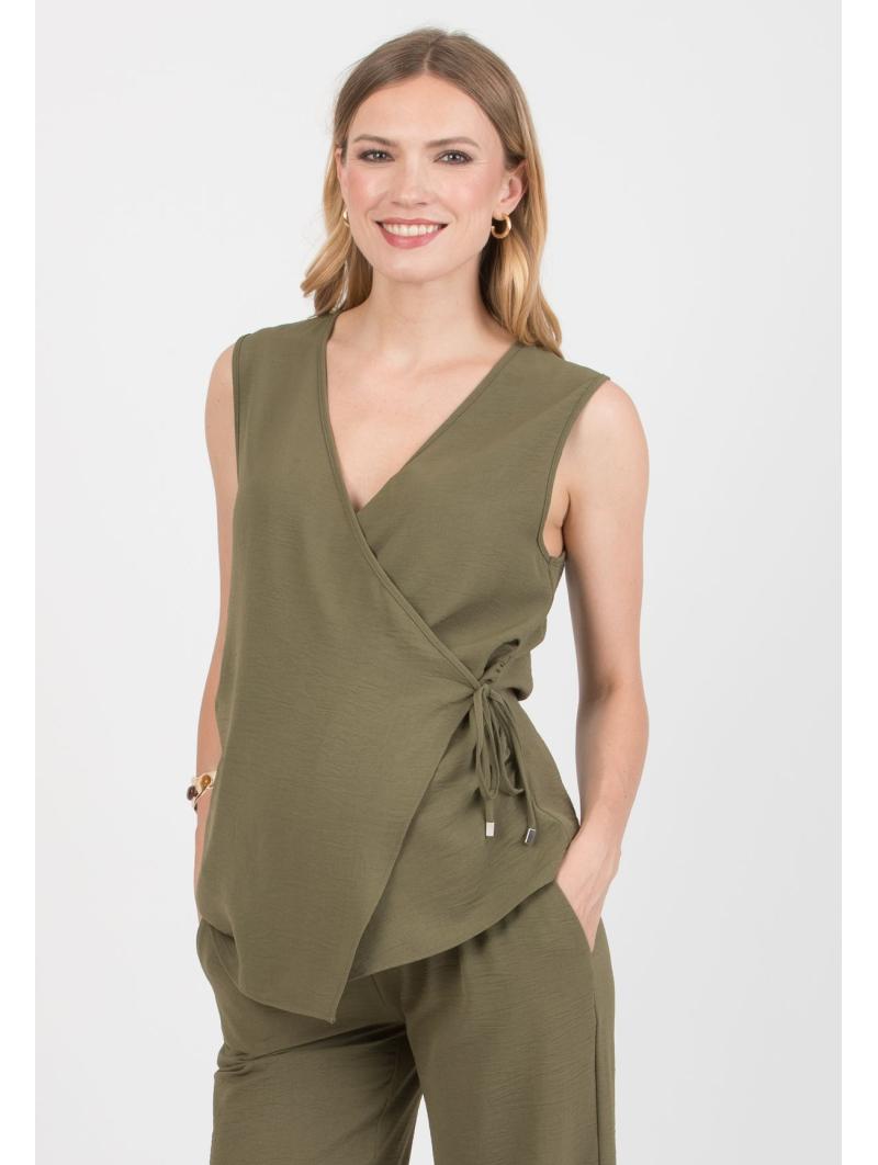 Gilet prémaman croisé Maddox élégant