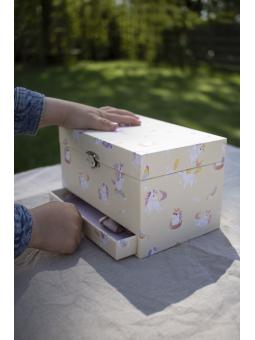 Boîte à bijoux musicale licorne – Coffret féerique enfant