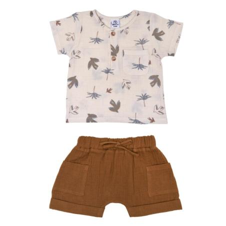 Ensemble Bébé Garçon en Gaze de Coton - Look Été Douillet